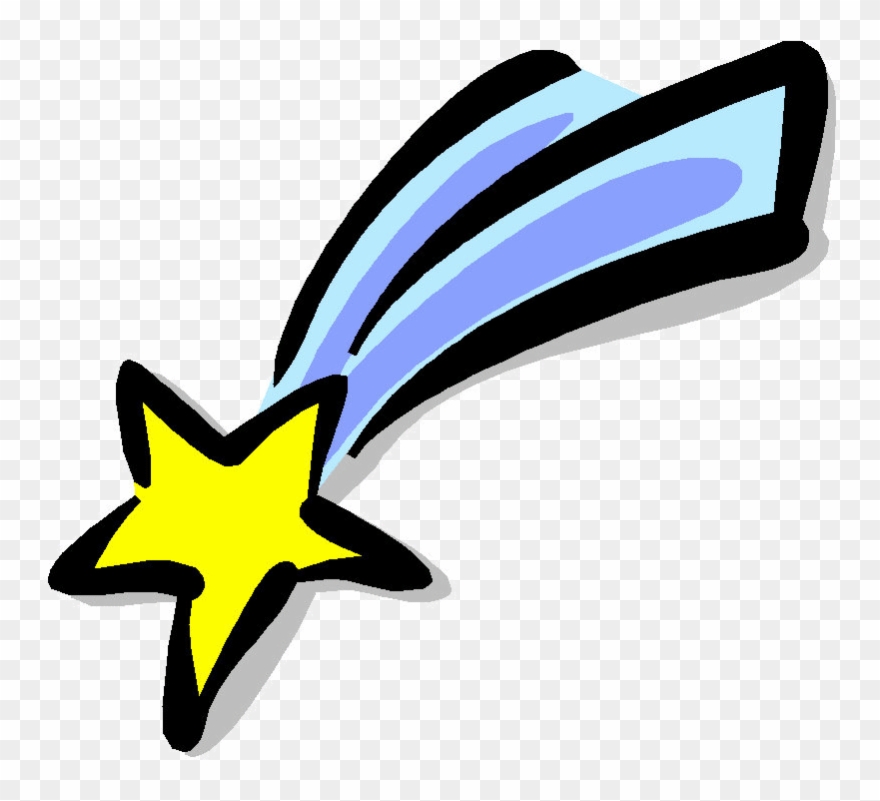 192673 - Falling Star Clip Art - Png Download