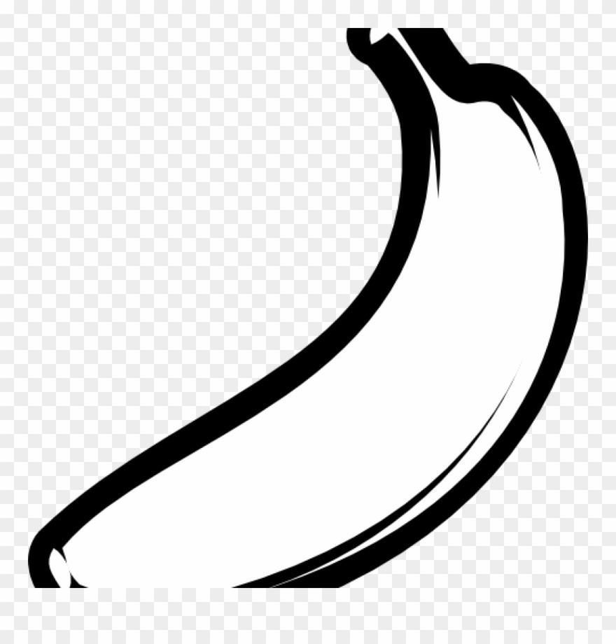Svg Black And White Stock Banner Free Library Techflourish - Clipart Black And White Bananas - Png Download