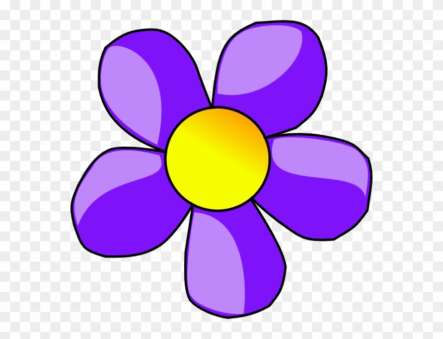 Clip Arts Related To - Clip Art Flowers Purple - Png Download