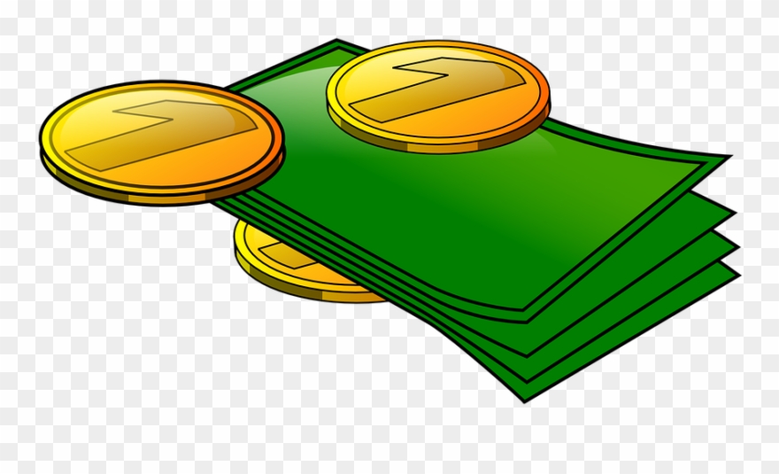 Folding Money Clipart - Transparent Background Coin Clip Art - Png Download