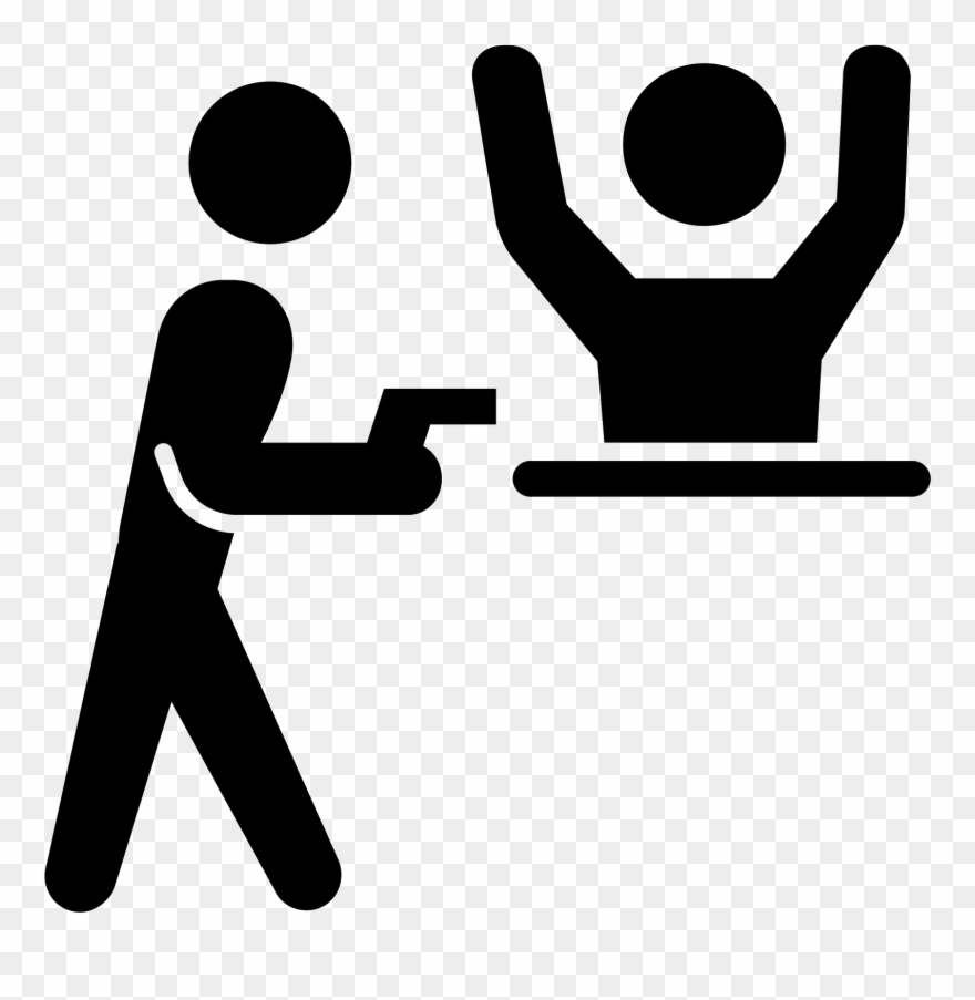 Robbery Filled Icon - Icono Robo Clipart