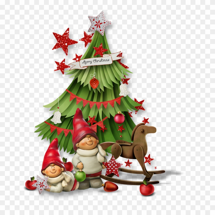 Christmas Graphics - Christmas Tree Borders Cartoon Clipart