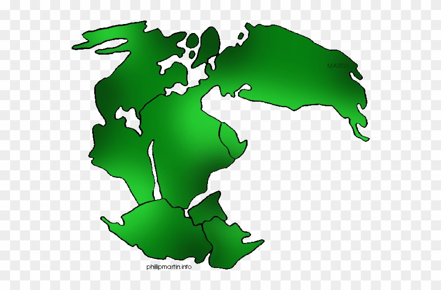 Continental Clip Art Clipart Pangaea Clip Art - Continental Drift Clear Background - Png Download