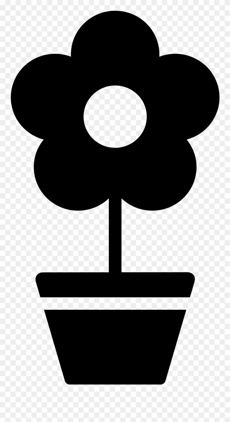 Flower In Pot Svg Clipart