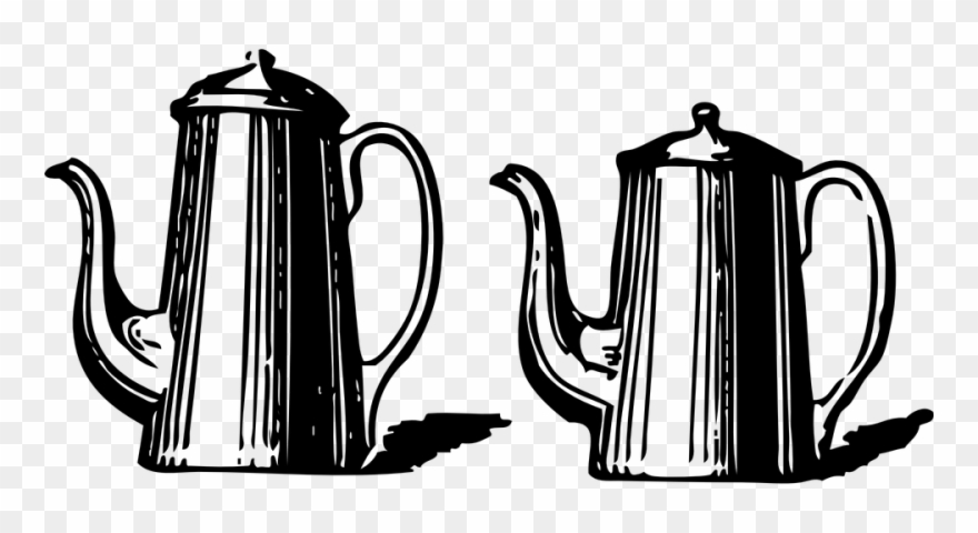 Flower Pot Outline 23, Buy Clip Art - Coffee Pots - Png Download