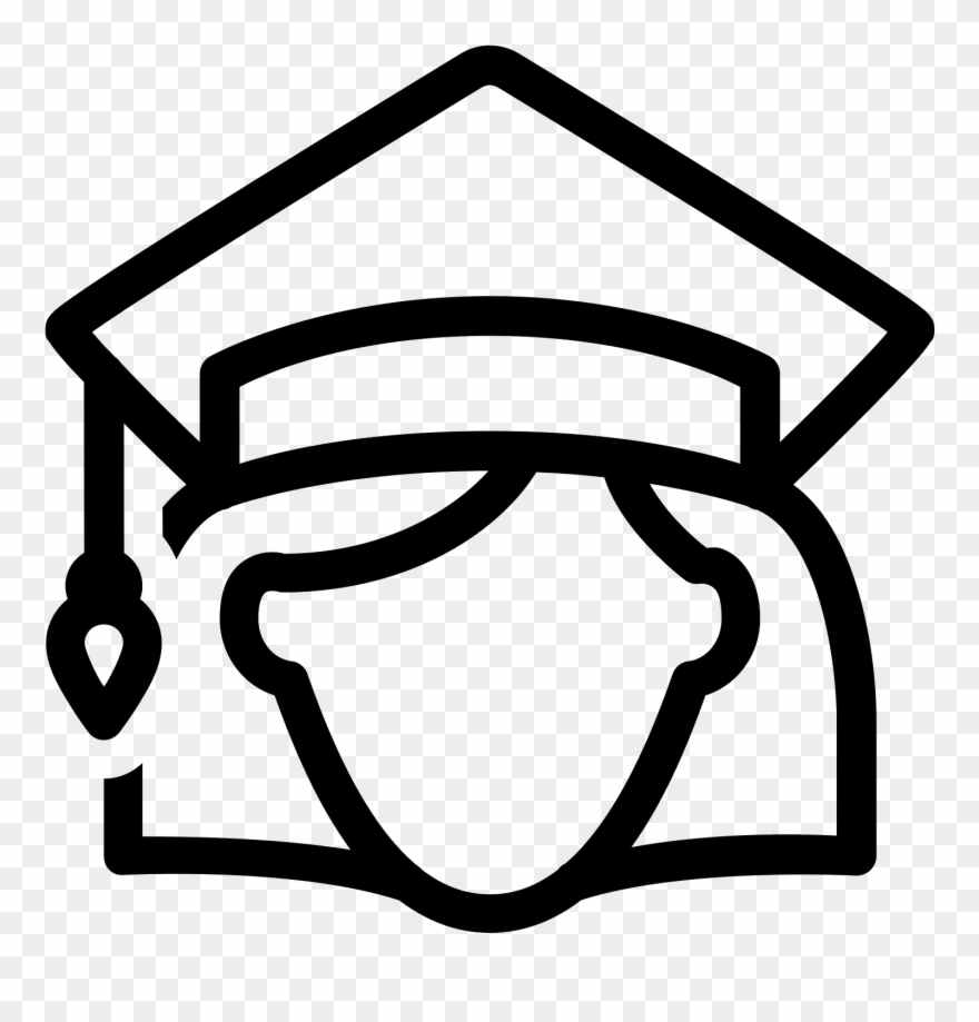 Graduate Icon - Студентка Png Clipart