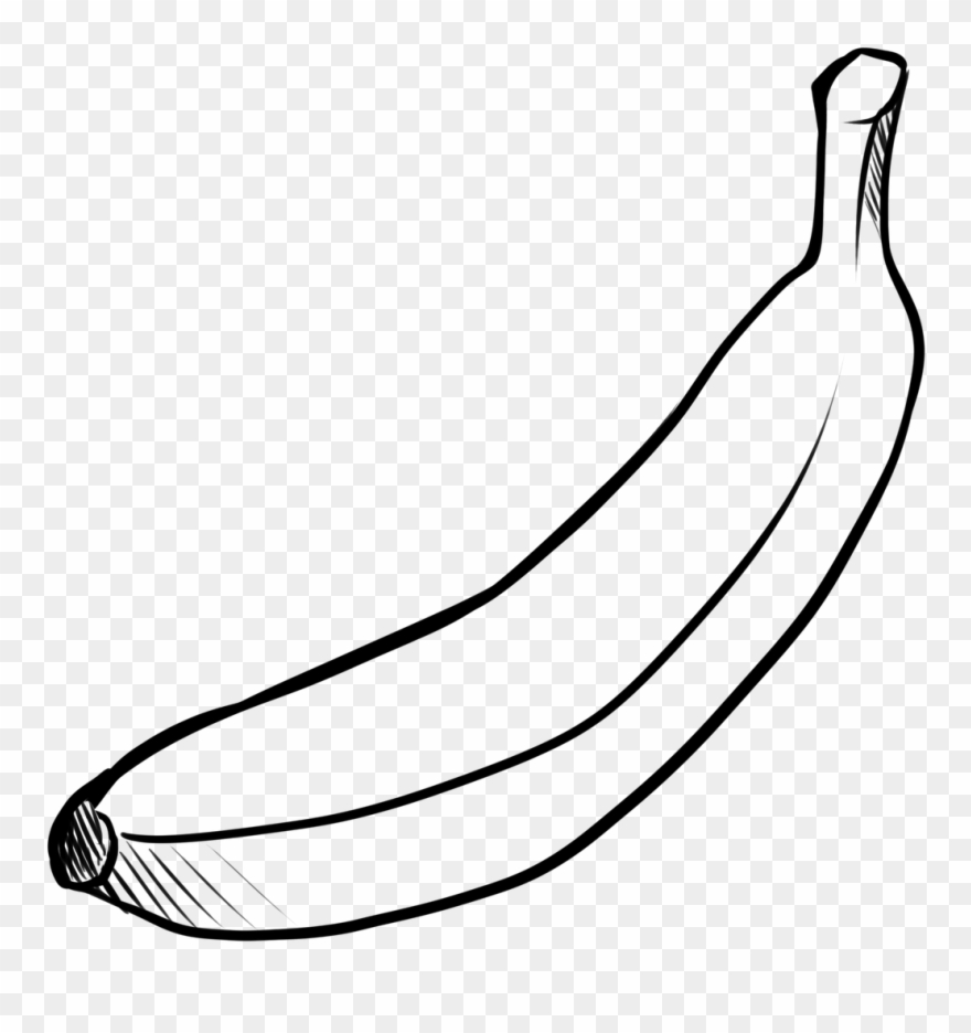 Fruit Banana Food Yellow Png Image - Gambar Sketsa Buah Pisang Clipart