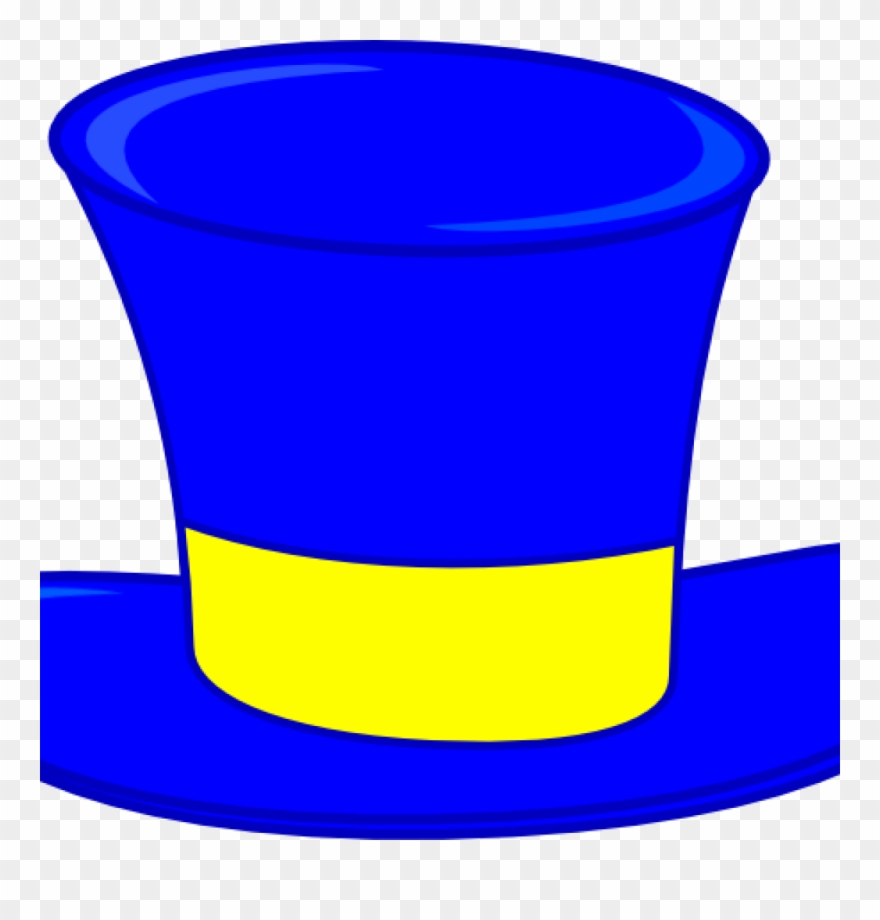 Top Hat Clipart Blue Top Hat Clip Art At Clker Vector - Six Thinking Hats Blue Hat - Png Download