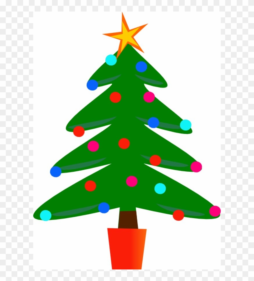 My Home Reference Simple Christmas Tree Clip Art - Christmas Tree Royalty Free - Png Download