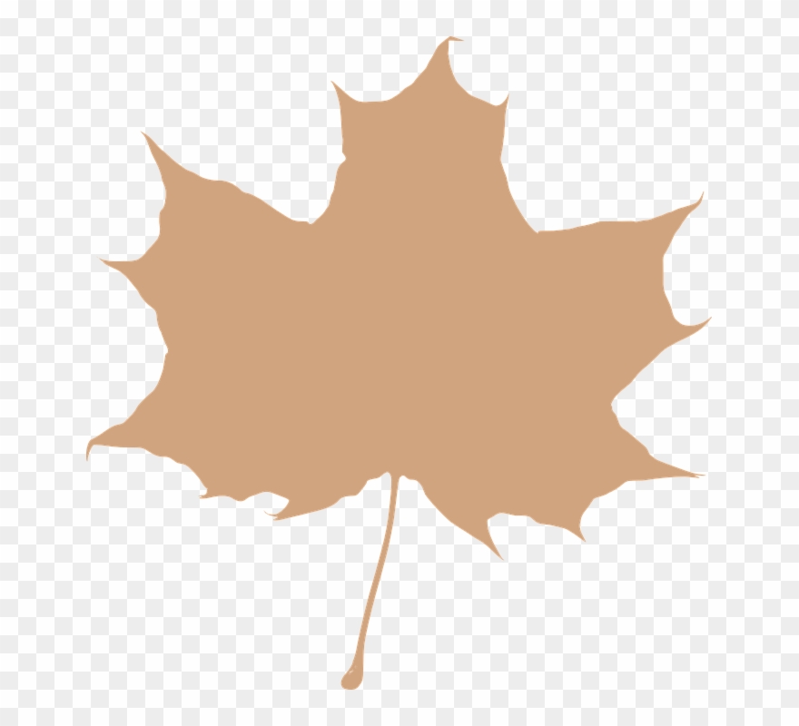 Leaf Silhouette Clipart Free - Png Download