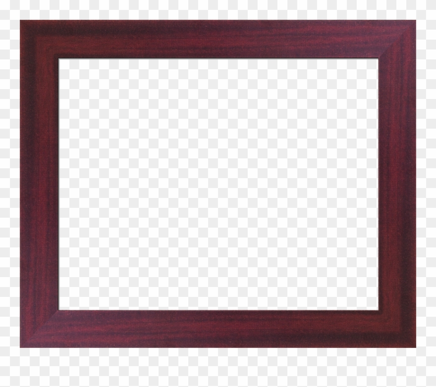 Flat Mahogany Frame Banister Custom Frame I Framedit - Wooden Frame High Resolution Clipart