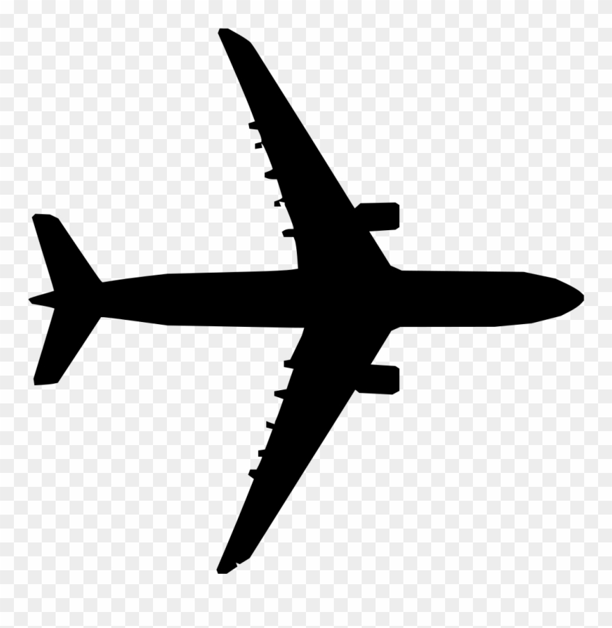 View Detailed Ui Clipart, Vector Clip Art Online, Royalty - Plane Seen From Above - Png Download