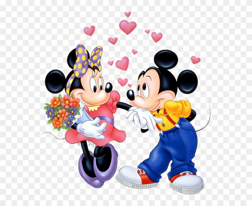 Pin By Regina On Ideias Valentine Day Disney Art - Cartoon Mickey Mouse And Friends Clipart