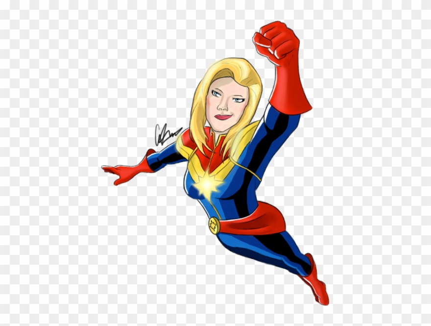 Captain Marvel Clipart Clip Art - Captain Marvel Clipart - Png Download