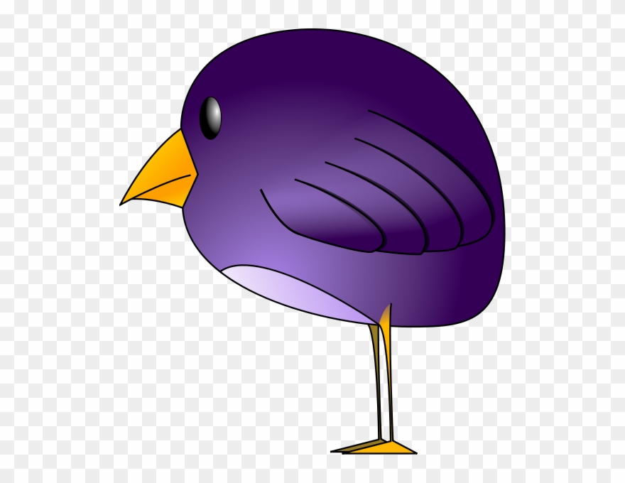 Purple Bird - Purple Bird Cartoon Clipart