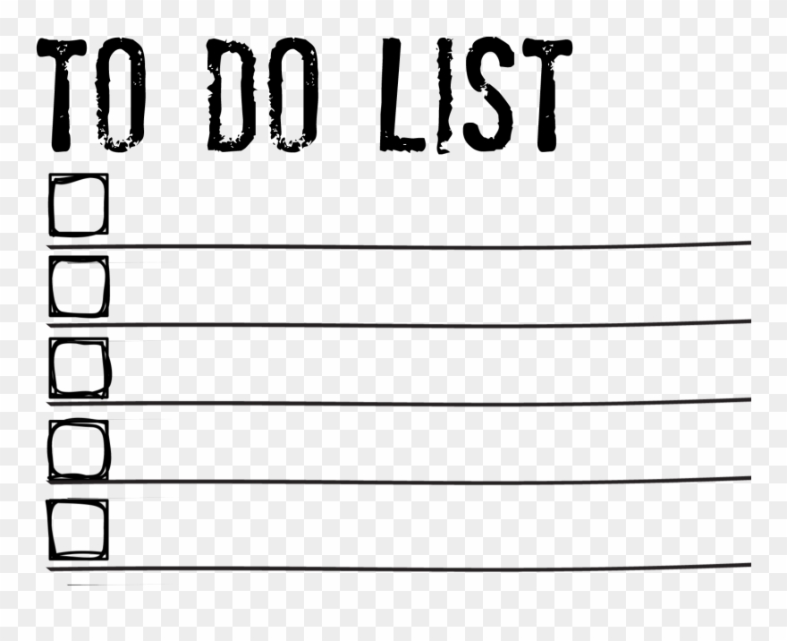 Things To Do List Clipart Cro - Do List - Png Download