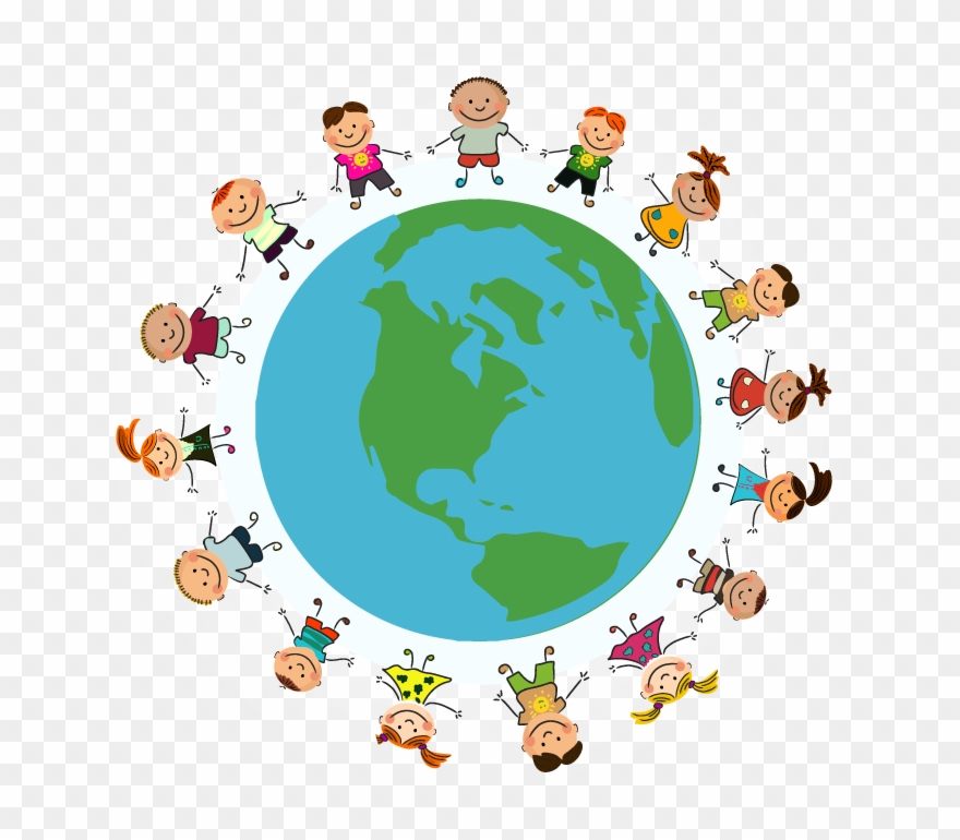 Clipart Globe Preschool - Earth Kids - Png Download