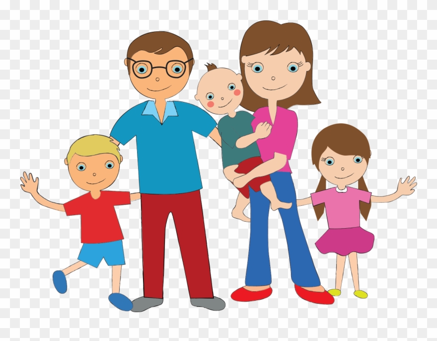 5 Family Members Clipart - Png Download