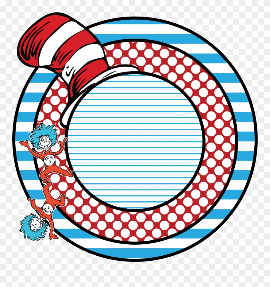 Globe Clipart Dr Seuss - Dr. Seuss Thing 1 And Thing 2 Standup - 6' Tall - Png Download