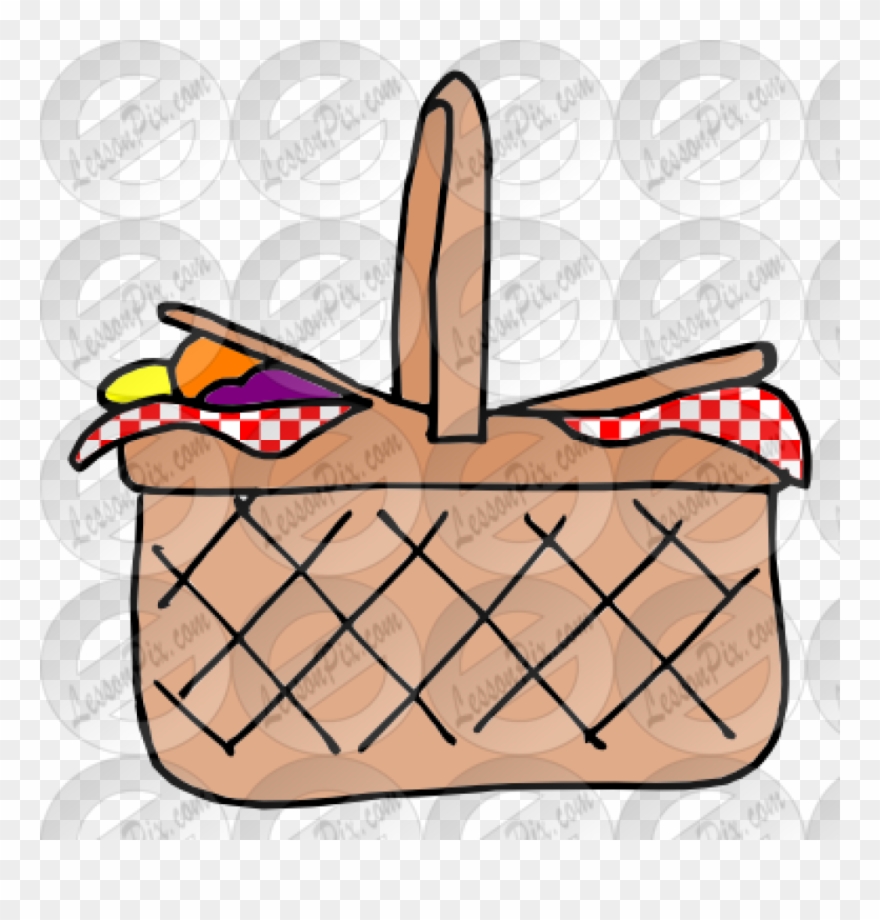 Picnic Basket Clipart Picture For Classroom Therapy - Picnic Basket - Png Download