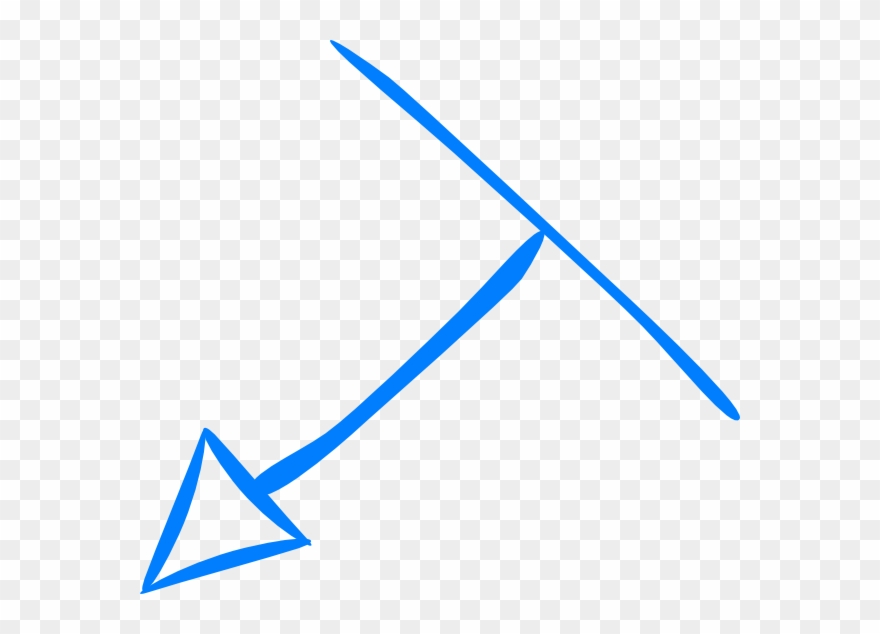 Embedded Blue Arrow Point Down Left Svg Clip Arts 600 - Png Download
