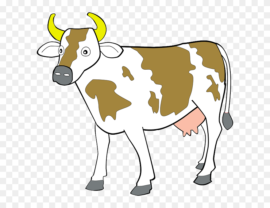 Free Vector Cow Clip Art - Cow Clipart - Png Download