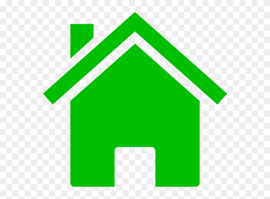 House Icon Clip Art - Home Icon Png Green Transparent Png
