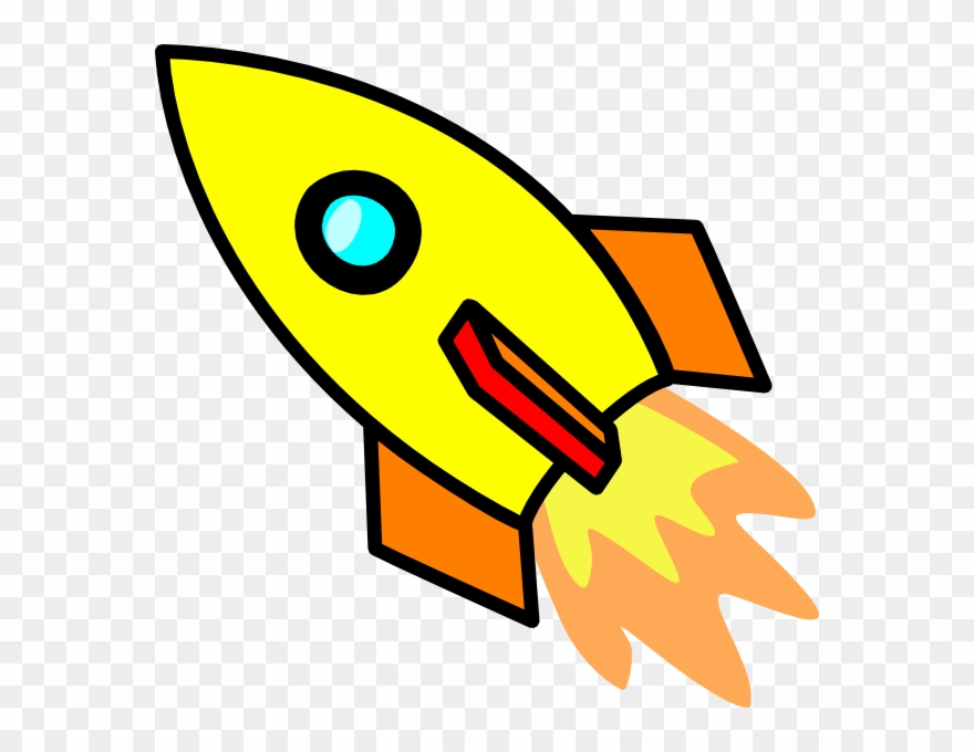Cartoon Rocket Ship Clipart - Clipart Rocket Png Transparent Png