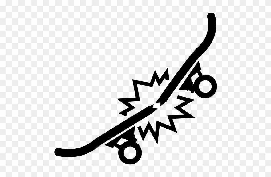 Admit That You Have No Talent - Broken Skateboard Vector Clipart