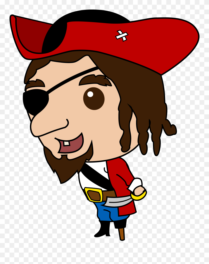 Pirate Clipart Clip Art Set Mustache Party Weddings - Pirate Clip Art Png Transparent Png