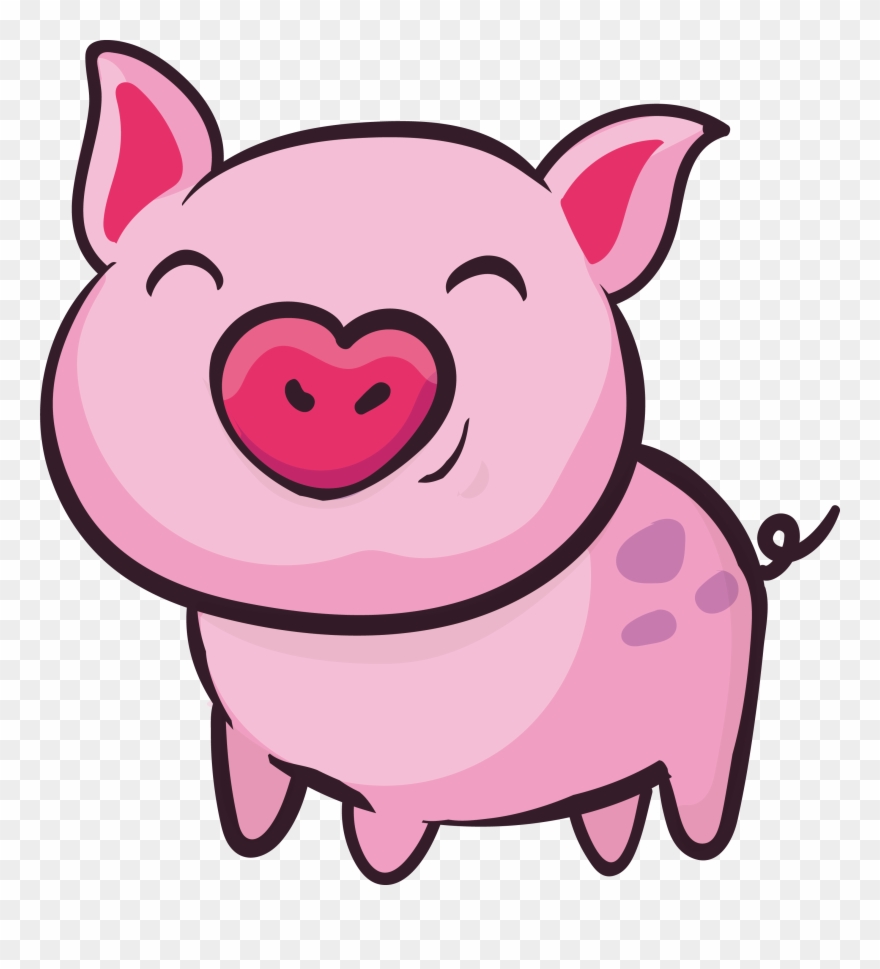Kisspng Domestic Pig Clip Art Pink Cute Little - Pig Clipart Png Transparent Png