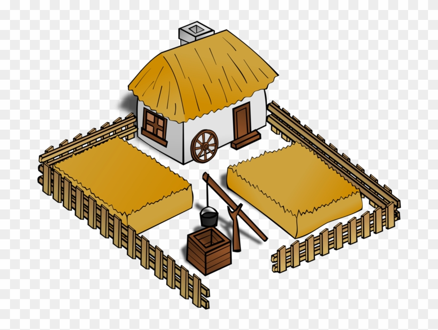 Kisscc0 Farmer Farmhouse Computer Icons Barn Rpg Map - Medieval Farm Clipart - Png Download