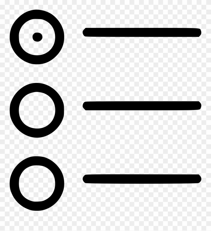 Graphic Freeuse Stock Bullet Svg Outline - Icon Clipart