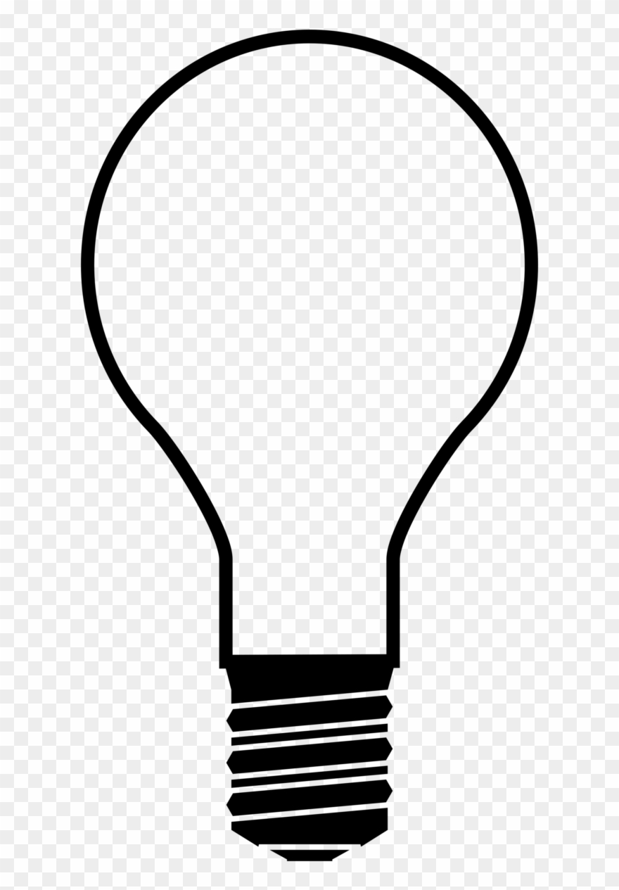File - Light Bulb-silhouette - Svg - Wikimedia Commons - Lightbulb Silhouette Clipart