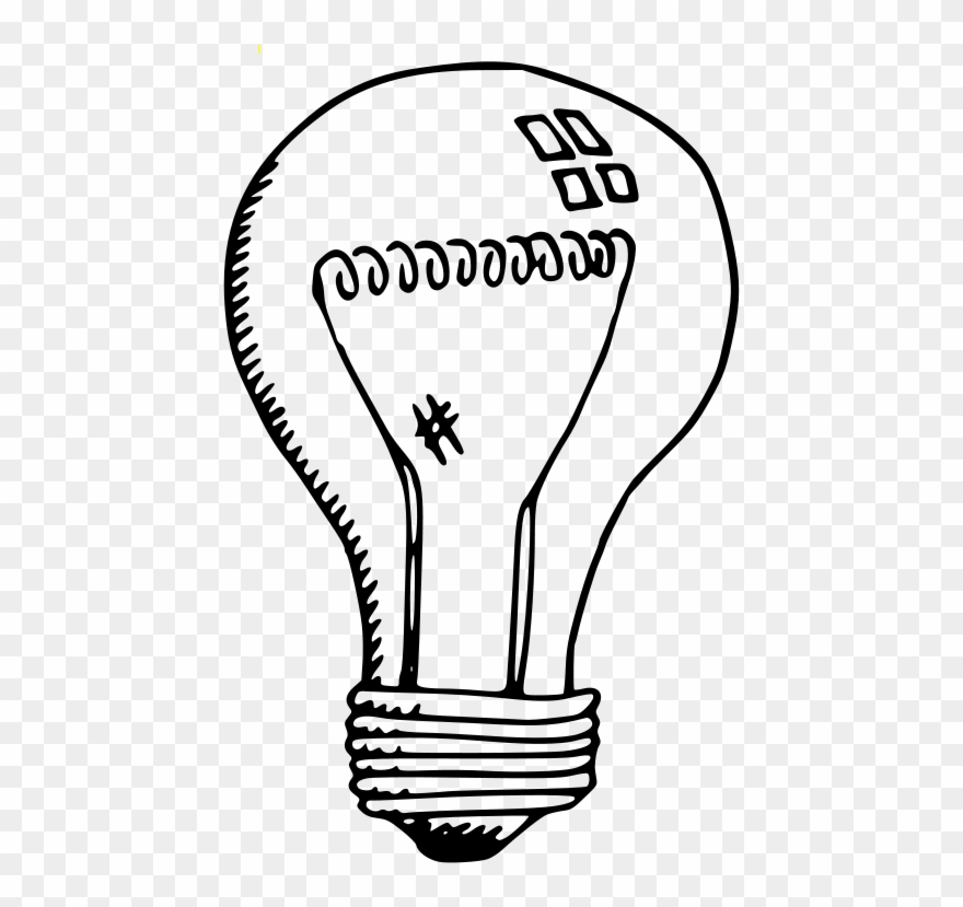 Free Incandescent Light Bulb - Draw A Incandescent Light Bulb Clipart