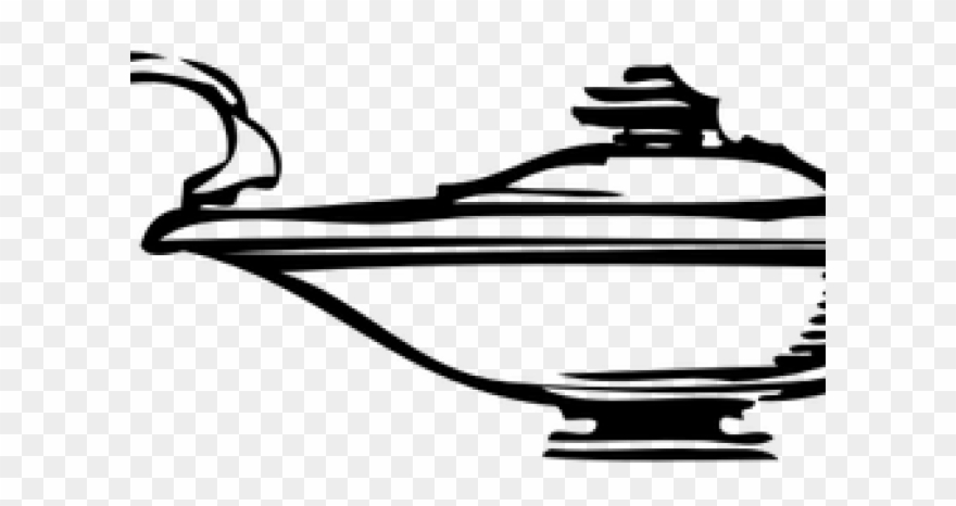 Genie Lamp Clipart Lamp Knowledge - Genie Lamp Clip Art - Png Download