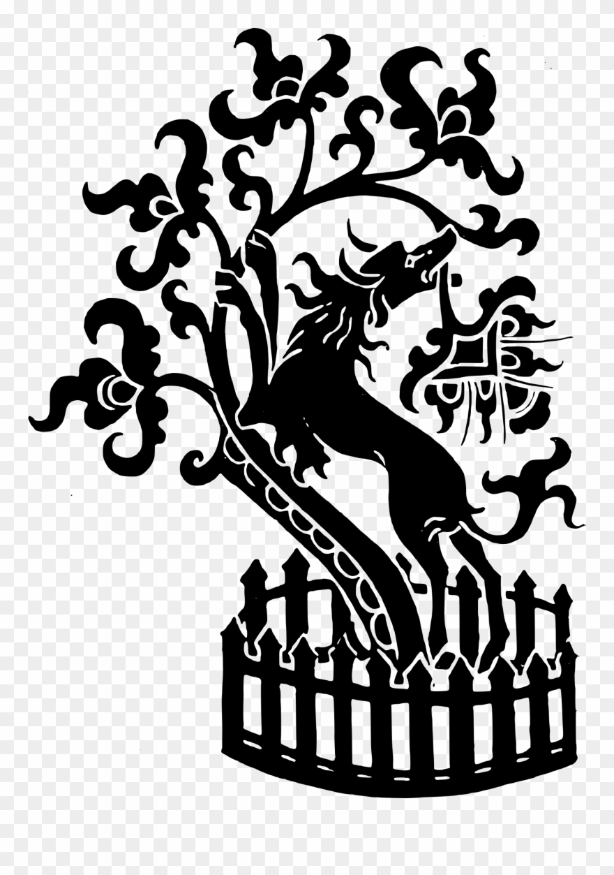 Dog And Tree - Hund Und Baum Postkarte Clipart