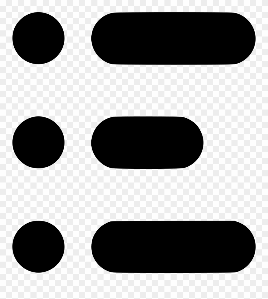 Clip Art Download Bullet Svg Clipart Black - Icon - Png Download