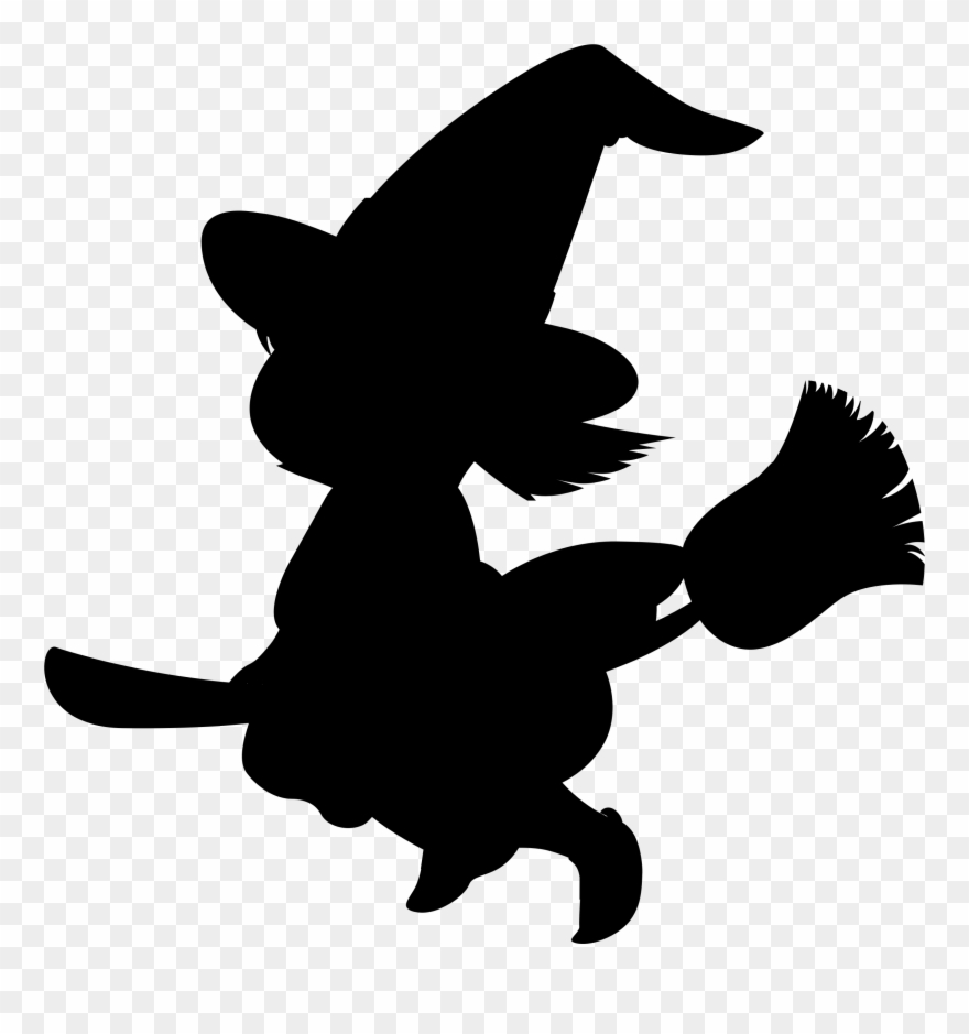 Gnome Silhouette At Getdrawings Com Free For - Witch Cartoon Black And White Clipart