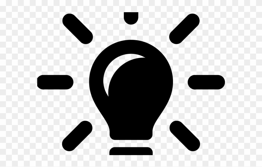 Light Bulb Clipart Pdf - Idea Icon - Png Download