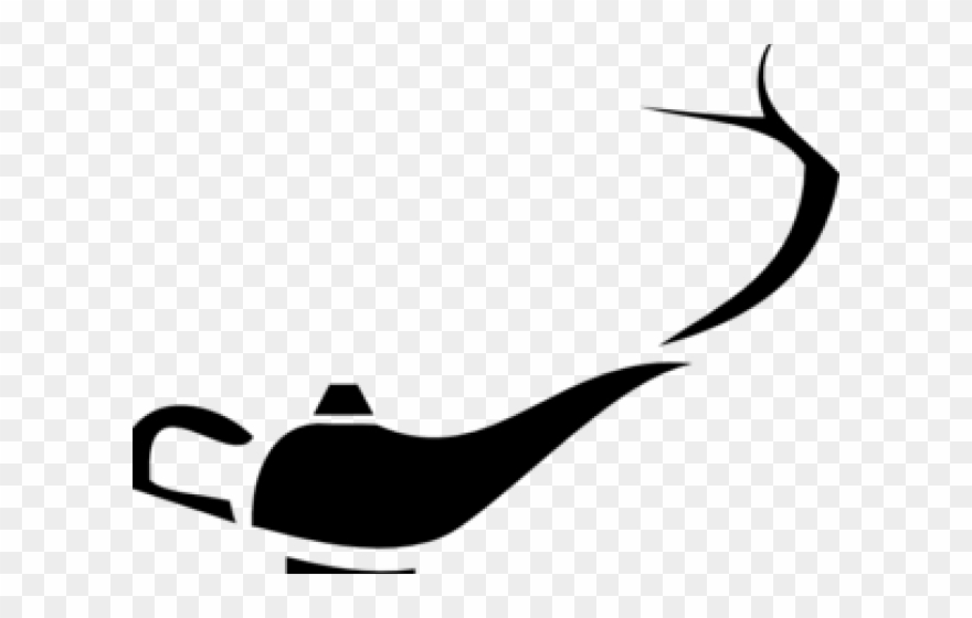 Lamps Clipart Aladdin - Aladdin Genie Lamp Pumpkin Stencil - Png Download