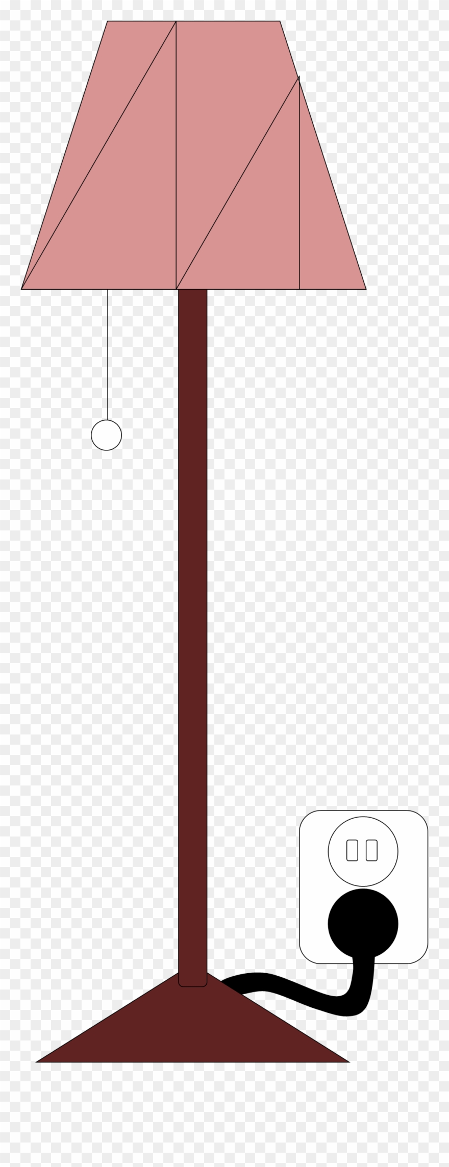 Vector Clip Art Online, Royalty Free Public Domain - Stand Lamp Vector Png Transparent Png