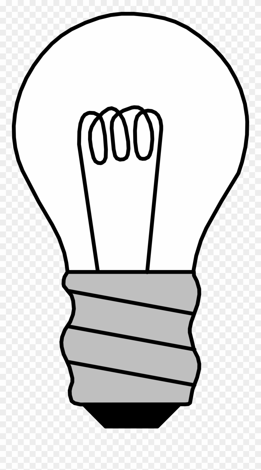 Clipart Light Bulb - Cartoon Light Bulb Off - Png Download