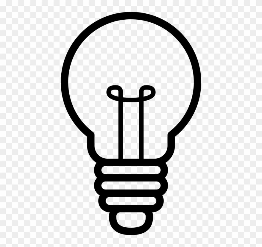 Idea Creativity Concept Silhouette - Silhouette Light Bulb Png Clipart Transparent Png