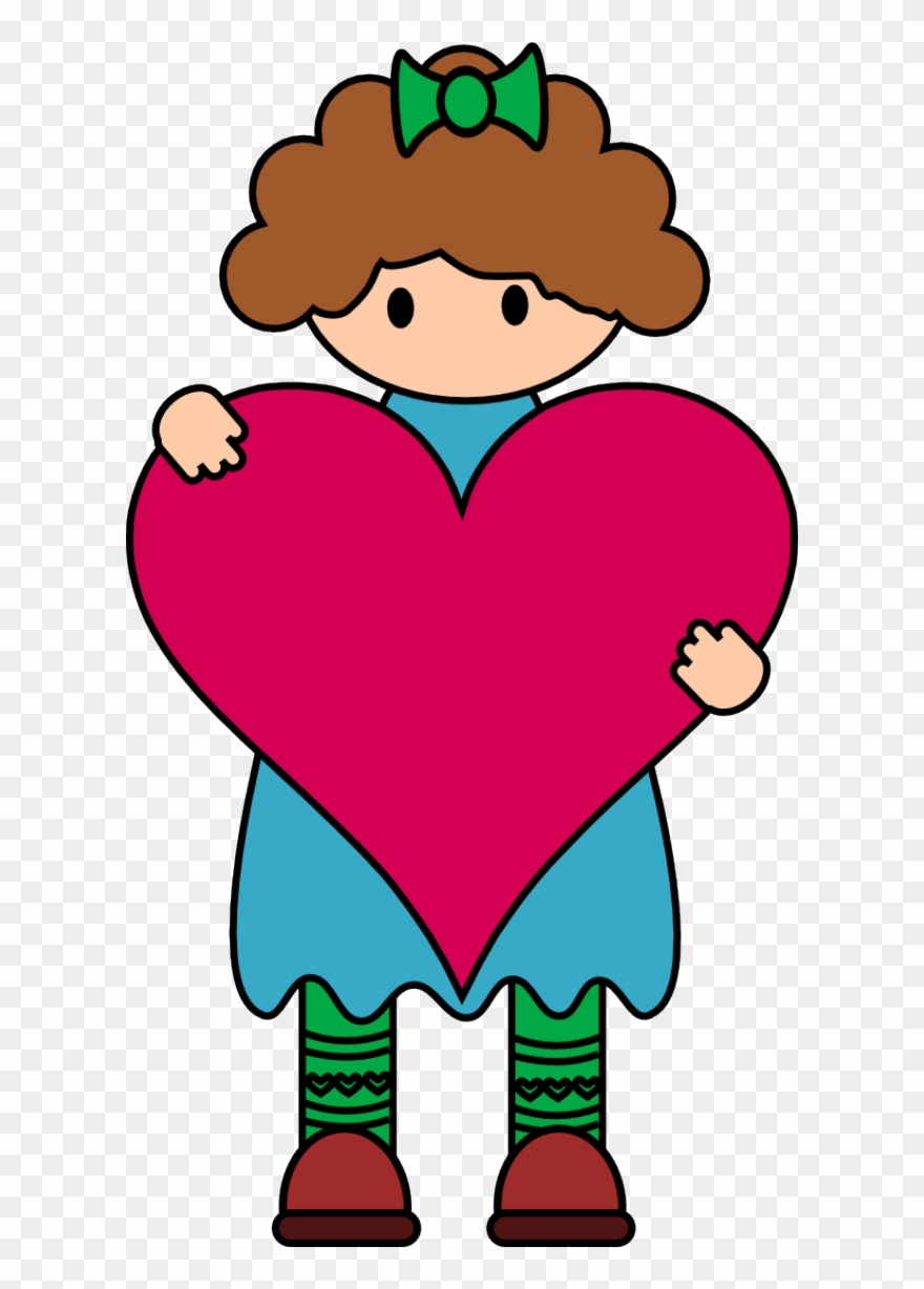 Valentine Girl Color 604×1,083 Pixels - Free Digi Stamps Clipart