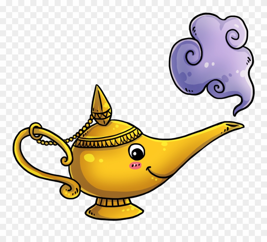 Lamp Cliparts) - Genie Lamp Clip Art - Png Download