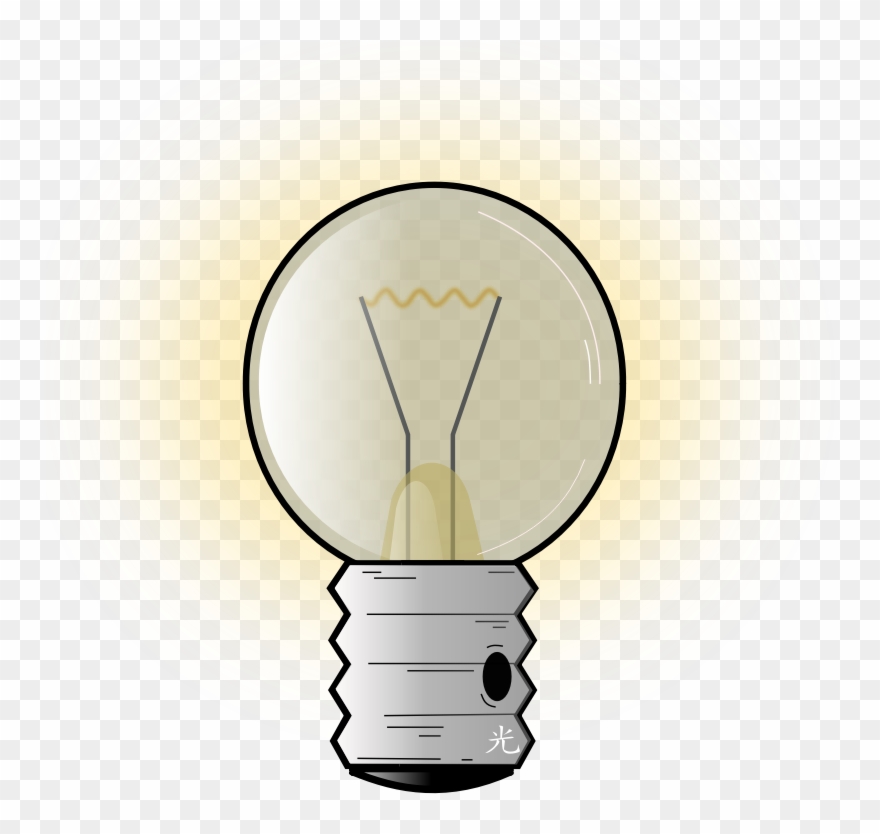 Clipart - Lightbulb - Gambar Lampu Bohlam Kartun - Png Download