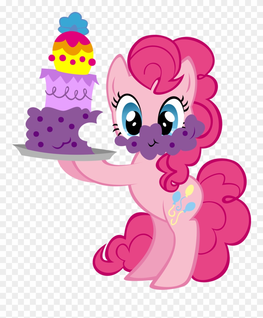 Pinkie Pie My Little Pony Friendship Is - Pinkie Pie With Cake Clipart