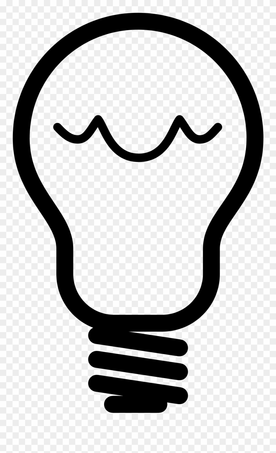Light Bulb Clipart Outline - Bulb Clip Art Png Transparent Png