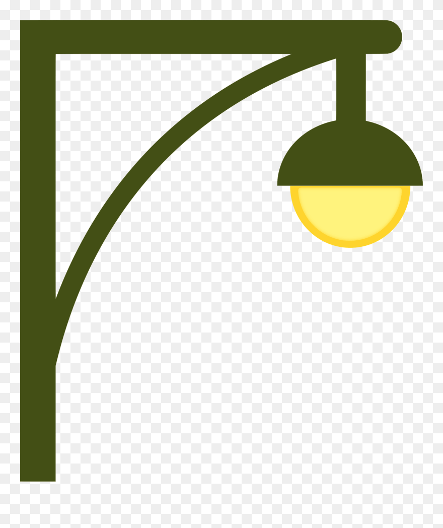 Street Light Lighting Incandescent Light Bulb Computer - Street Lamp Clip Art - Png Download